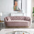 HAGEN CHESTERFIELD SUEDE TUFTED SOFA SET