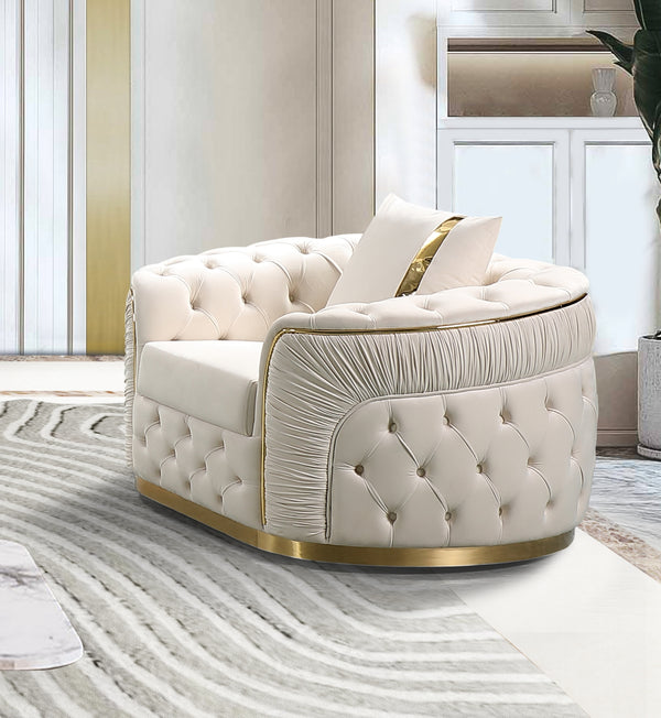 PIEDMONTCHESTERFIELD VELVET SOFA