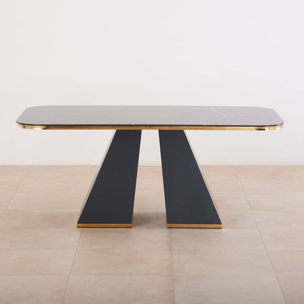 Monarch Glass Top 6-Seater Dining Table