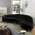 Jackson Luxury Upholstered Curved Sofa