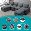 Modular Tufted Lounge Couch Set