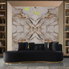Curved Luxury Chesterfield Vintage Sofa