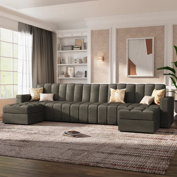 Honbay Chestered Tufted Modular Sofa