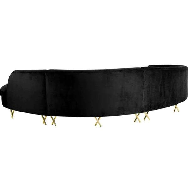 Jackson Luxury Upholstered Curved Sofa