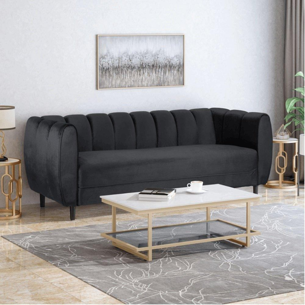 Bobran Modern sofa in velvet