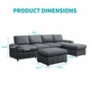 Modular Tufted Lounge Couch Set