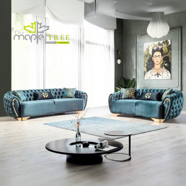 NovaModern Luxury Chesterfield Designer Sofa Set