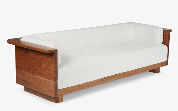 Rafel Wood Plated Sofa Couch