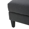 Piece Dark Grey Fabric Sectional Couch