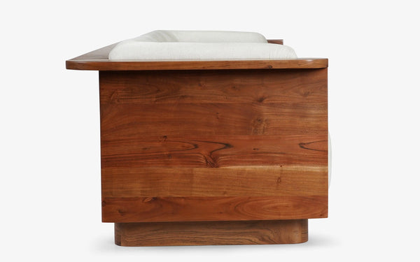 Rafel Wood Plated Sofa Couch