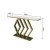 Pasco-Golden Console Table Stainless Steel