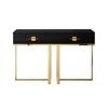 Black and Gold console Table