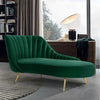 Johnnathon Velvet Left-Arm Chaise Recessed Arms