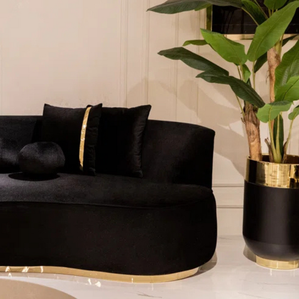 Curved Luxury Chesterfield Vintage Sofa