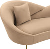 Velvet Round Arm Vintage Style Lounger