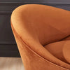 Velvet Round Arm Vintage Style Lounger