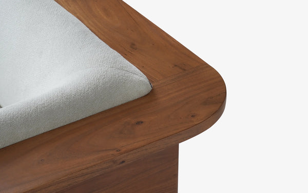 Rafel Wood Plated Sofa Couch