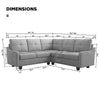 WindsorFauxSectional Sofa Couch