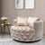 Wide Tufted Swivel Barrel Lounge