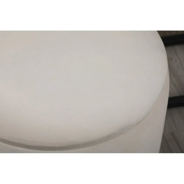 Milky white Ottoman with storage