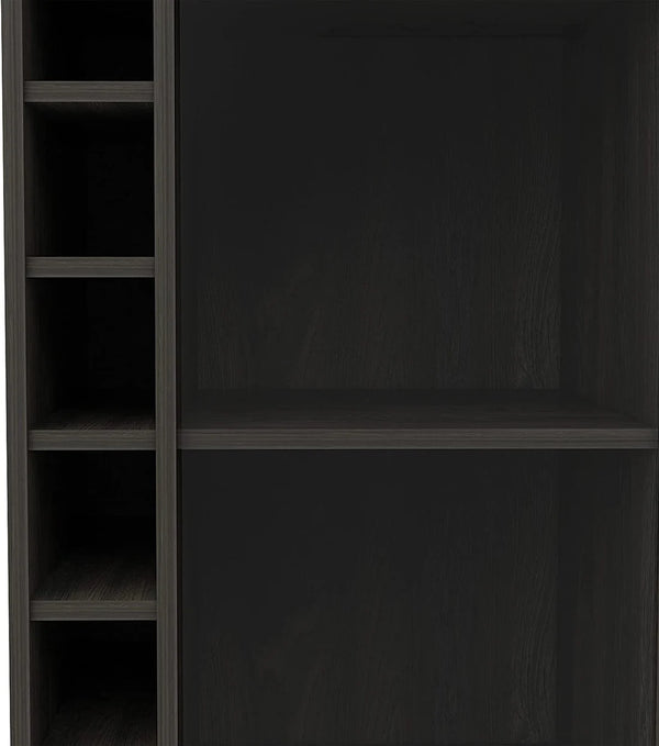 Wine and Liquor Bar Storage Display Cabinet Cart