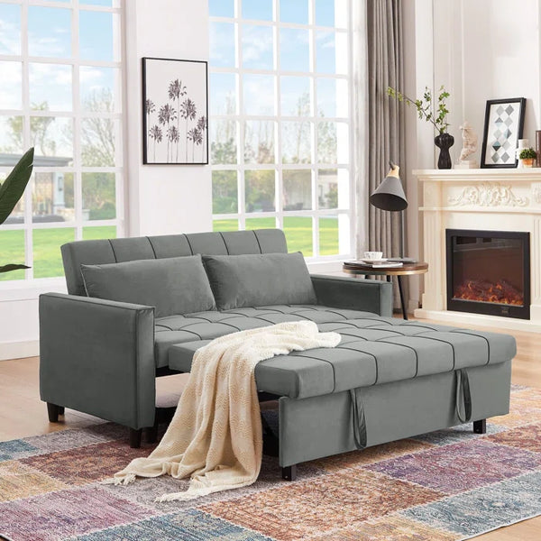 DualEase Upholstered Sofa Cum Bed