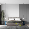 AnthoSolid Wood Upholstered Bed