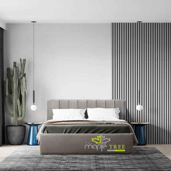 AnthoSolid Wood Upholstered Bed
