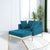 Stylish Tufted Two Arm Flared Arms Reclining Chaise Lounge