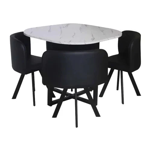 Square Dining Table with 4 Chairs