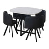 Square Dining Table with 4 Chairs