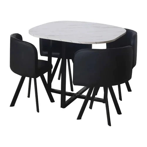 Square Dining Table with 4 Chairs