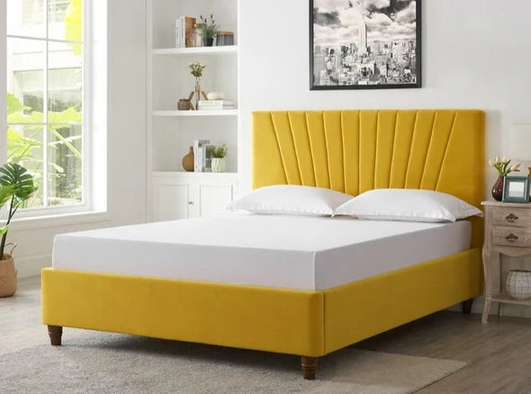 Velvet SproutUpholstered Bed