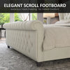 Fallstich Velvet Upholstered Bed