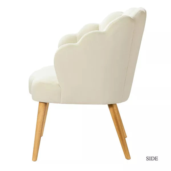 Maël Velvet Comfortable Arm Chair
