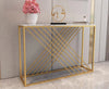 Posh Metal console Marble top