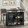 Wine and Liquor Bar Storage Display Cabinet Cart (401)