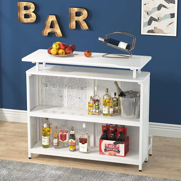 Wine and Liquor Bar Storage Display Cabinet Cart (401)