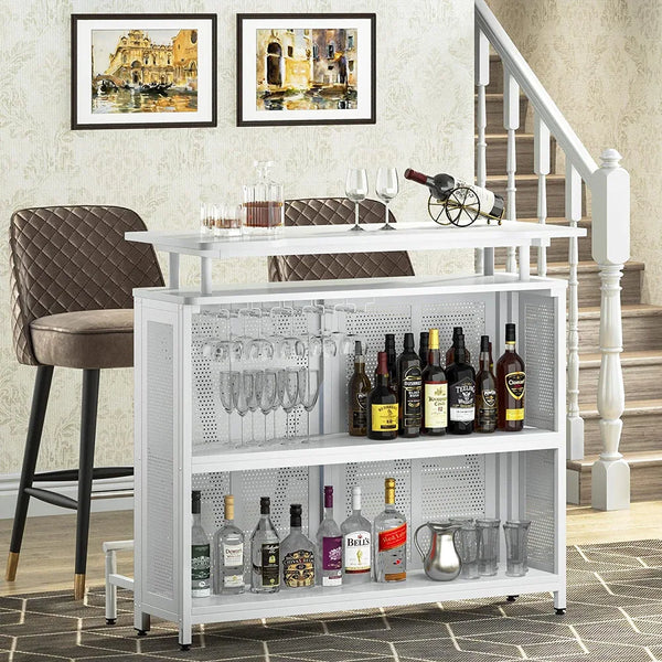 Wine and Liquor Bar Storage Display Cabinet Cart (401)