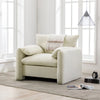 Modern Chenille Oversized Armchair Accent Chair Single