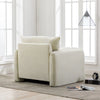 Modern Chenille Oversized Armchair Accent Chair Single