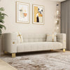Velvet Square Arm Sofa