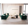 Velvet Square Arm Sofa