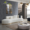 Curved Luxury Chesterfield Vintage Sofa