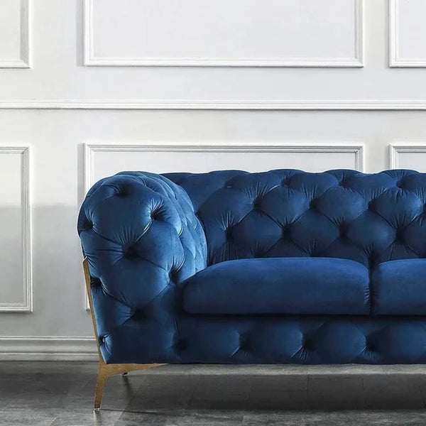 Avelaine Contemporary Button Tufted Chesterfield Sofa