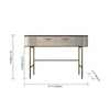 Ira Luxury Makeup Vanity Faux Marble Top Dressing Table With Gold Finish