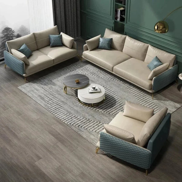 Mono Luxury Modern Sofa Sets In Leatherette