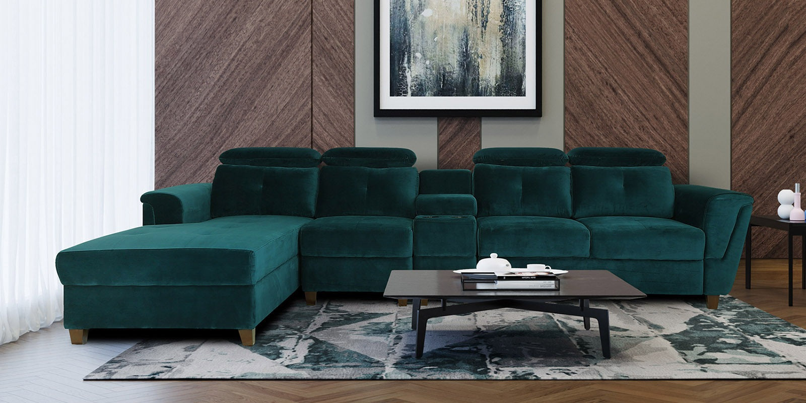 Custom L Shaped Sofas Bangalore | Tailored Comfort – The Maple Tree