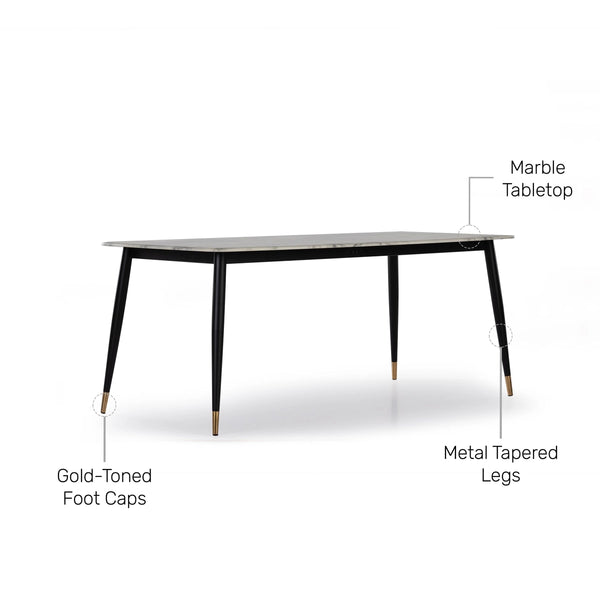 Sienna Grove Marble top Dinning table