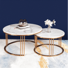 Misty-Tube-Set of 2 Nesting Coffee Table Rose-Gold